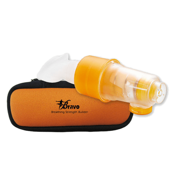 【X-BIKE】BRAVO舒呼樂 呼吸訓練器 躍級款(豔陽橘) 血氧增加機制 0