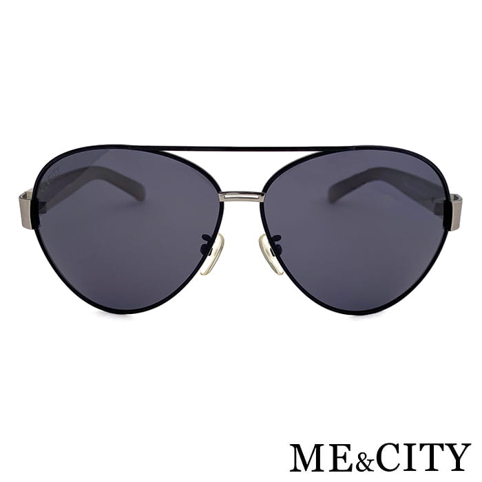 【ME&CITY】 時尚飛行員金屬偏光太陽眼鏡 抗UV(ME 1106 L01) 6