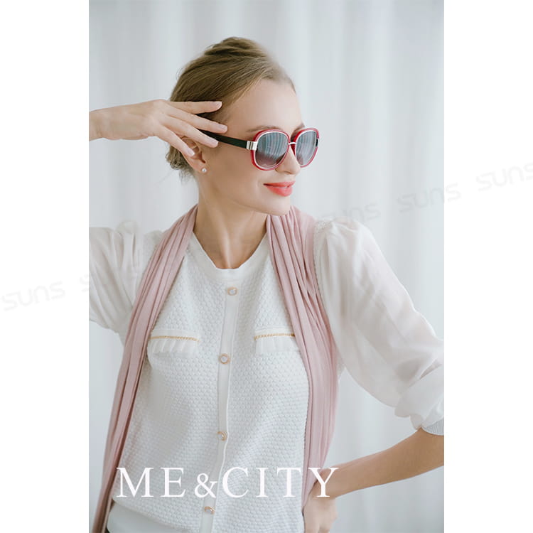 【ME&CITY】 時尚圓框太陽眼鏡 抗UV (ME 120019 E149) 1