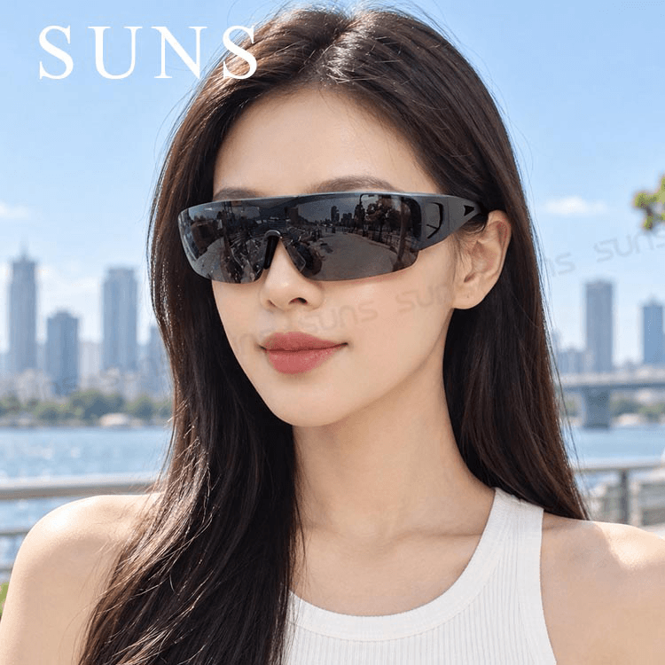【suns】休閒上翻式偏光太陽眼鏡 經典黑 (可套鏡) 3