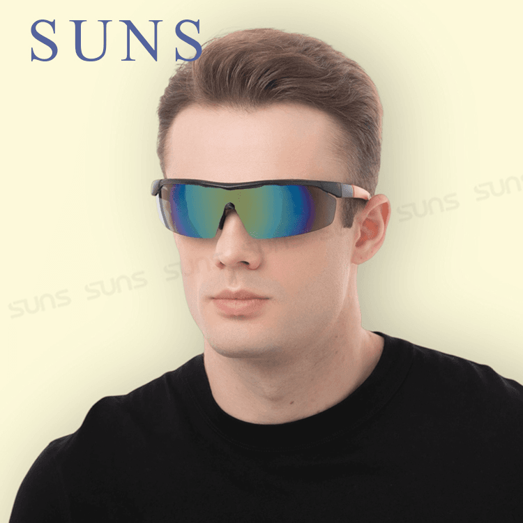 【suns】包覆式運動偏光太陽眼鏡 路跑/單車/自行車 抗UV400 S847 1