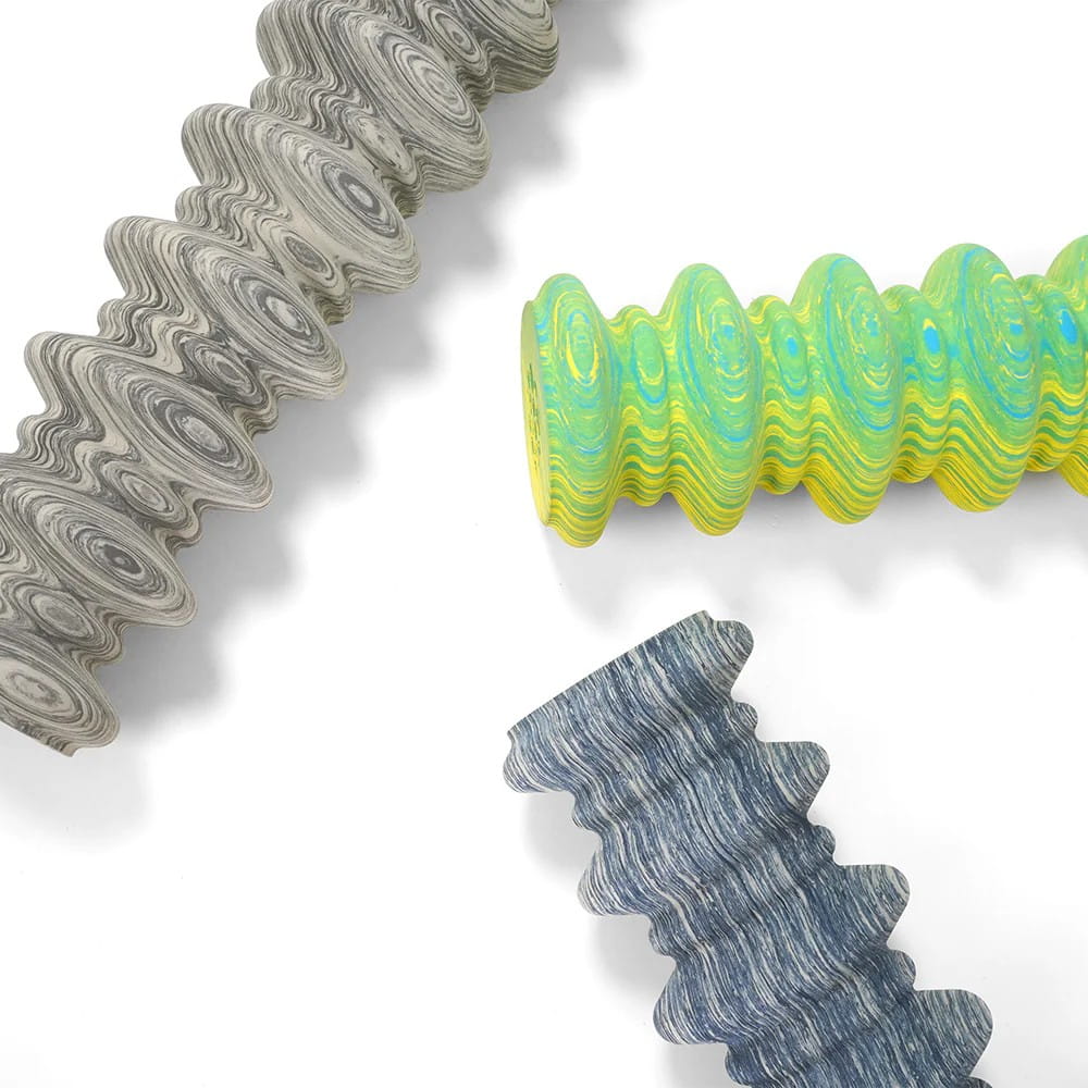 【QMAT】 50cm按摩滾筒 藝術螺旋滾輪 瑜珈柱 台灣製 0