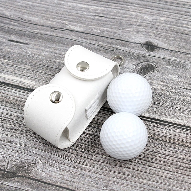 高爾夫皮革雙釦小球包 Golf雙扣腰包 收納球腰包袋 (不含球及配件)【GF05007】 7