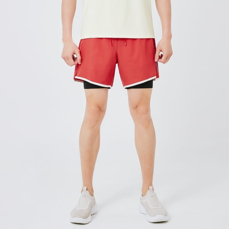 【BARREL】悠閒男款兩件式海灘褲 #SOFT RED 0