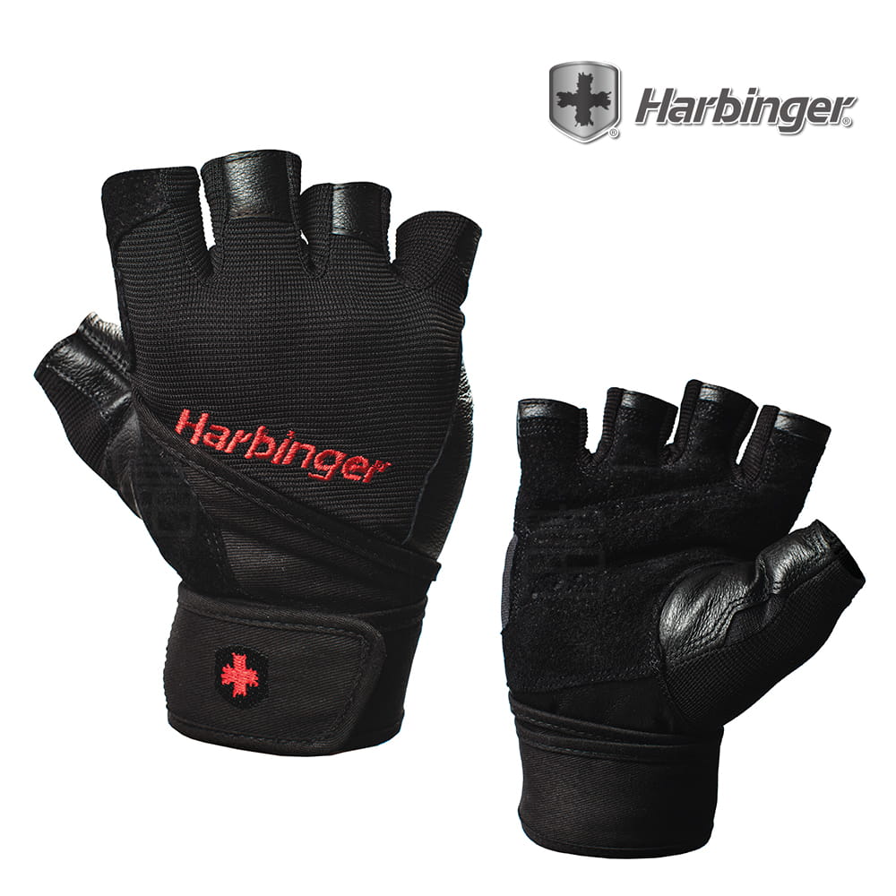 【Harbinger】#1140男款 黑色 重訓健身用專業護腕手套PRO WRISTWRAP MEN 0