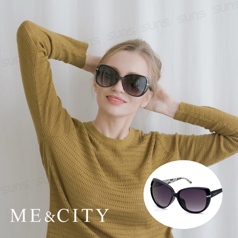 【ME&CITY】 時尚簡約太陽眼鏡 抗UV (ME 120006 L400) 0