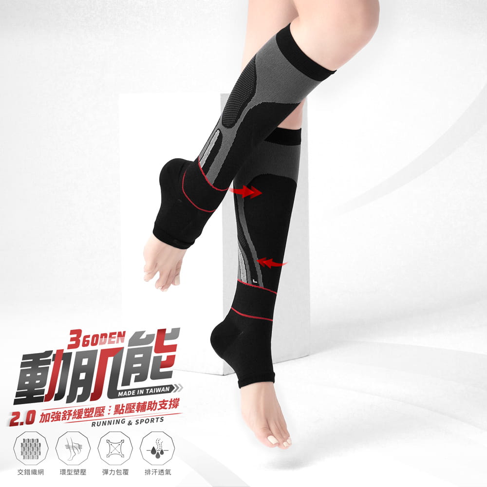 【GIAT】台灣製360D機能小腿套/腿踝套(男女適用) 9