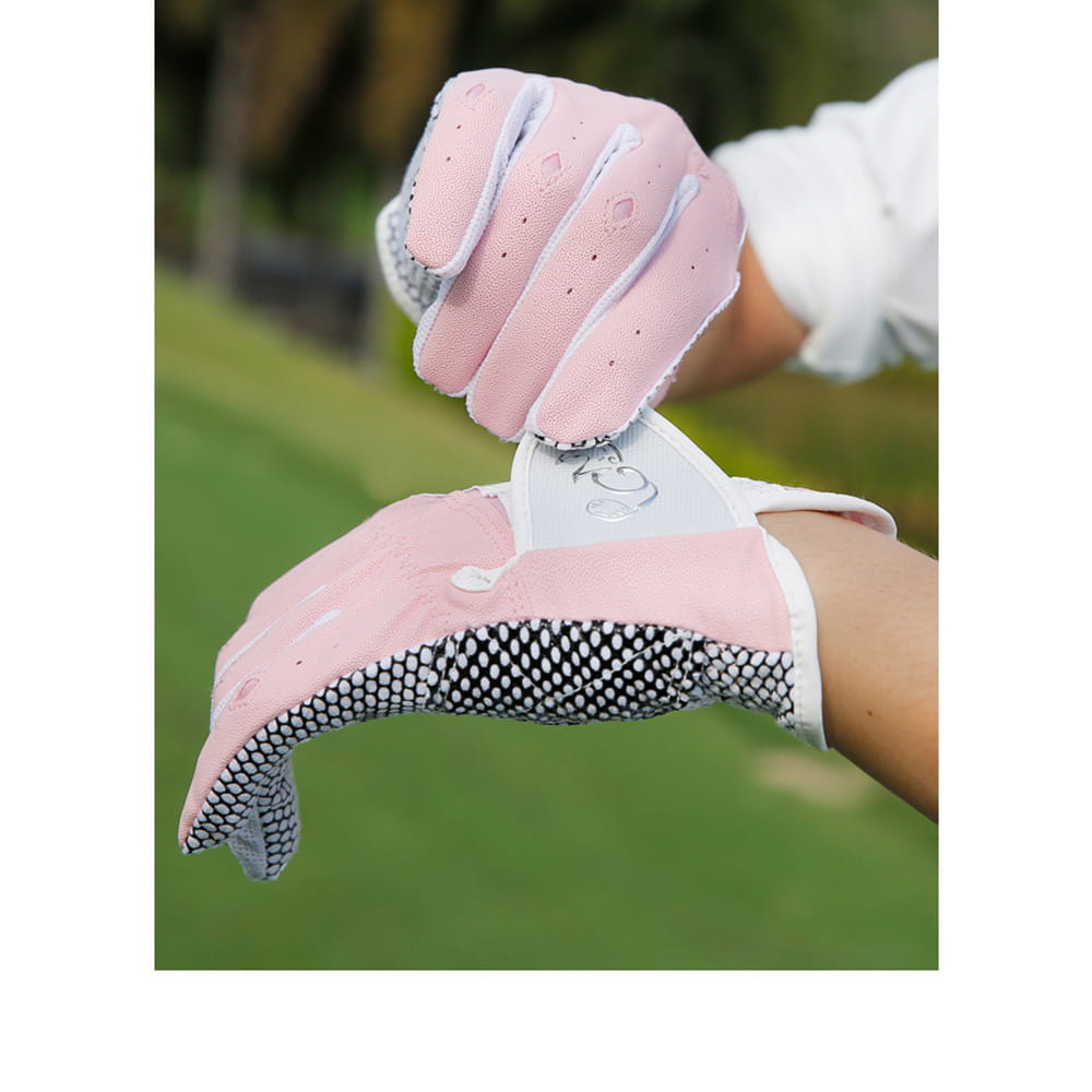 【CAIYI 凱溢】PGM高爾夫手套 女用 韓版 PICK CAT PU防滑手套 8