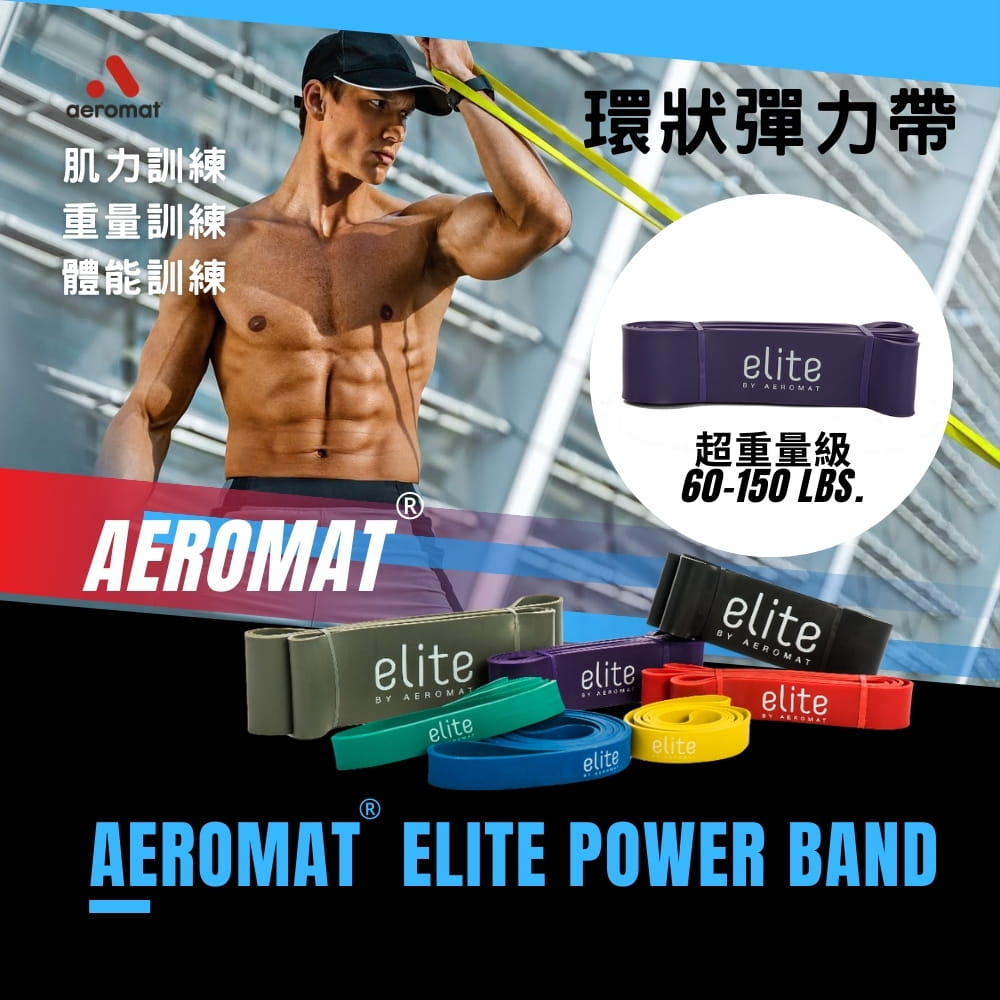 【美國AeroMat】環狀彈力帶-超重量級60-150磅 0