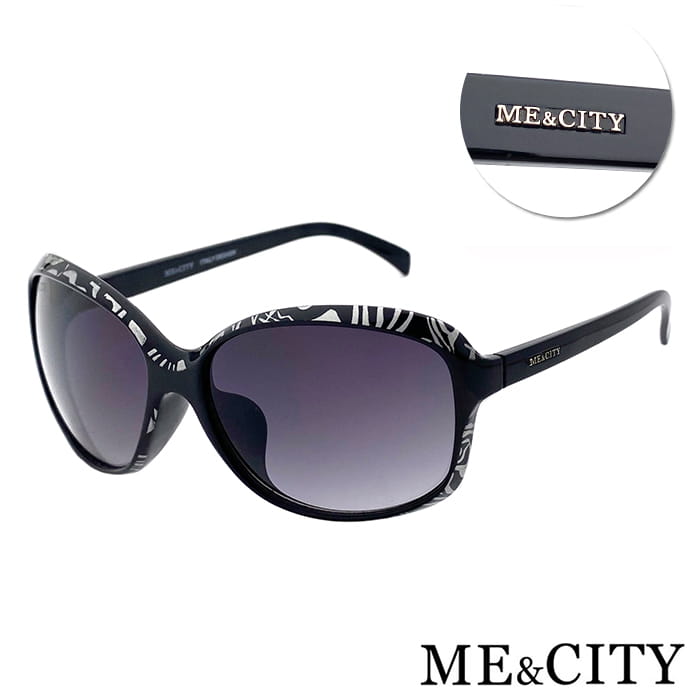 【ME&CITY】 皇室風格紋路簡約太陽眼鏡 抗UV (ME 120001 L400) 0