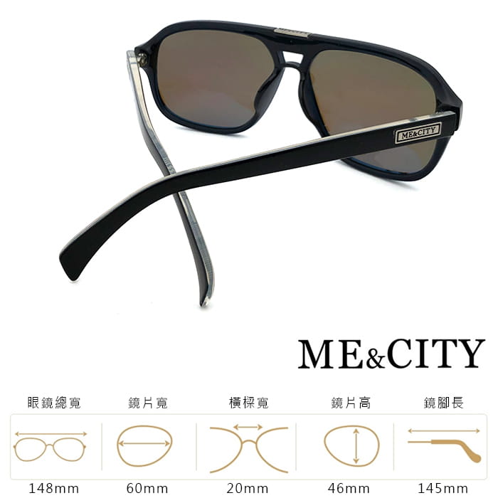 【ME&CITY】 韓版飛行員偏光太陽眼鏡 抗UV (ME 1107 F01) 11