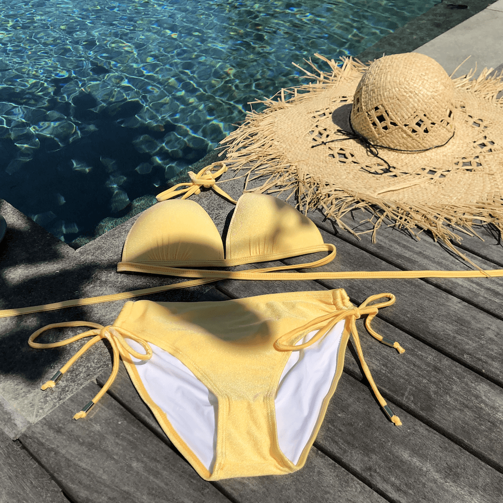 【SeasonsBikini】泳衣美胸集中比基尼【上衣】-陽光黃 6