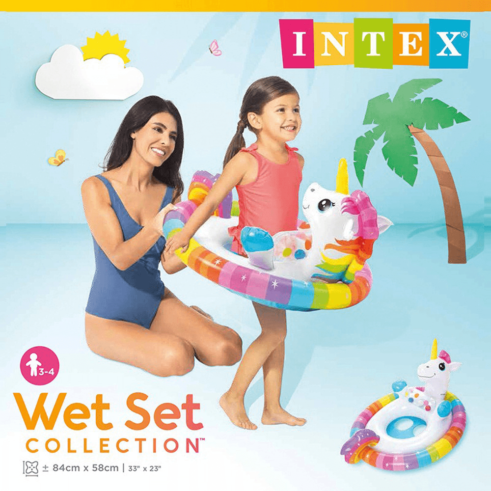 INTEX 59570動物造型水上兒童坐式充氣游圈 水上玩具 適3~4歲【SV61315】BO雜貨 1