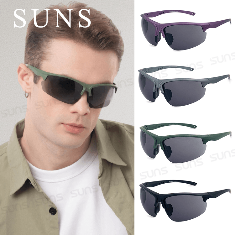 【suns】MIT大框包覆式運動太陽眼鏡 可綁防滑繩 抗UV 【S827】 0