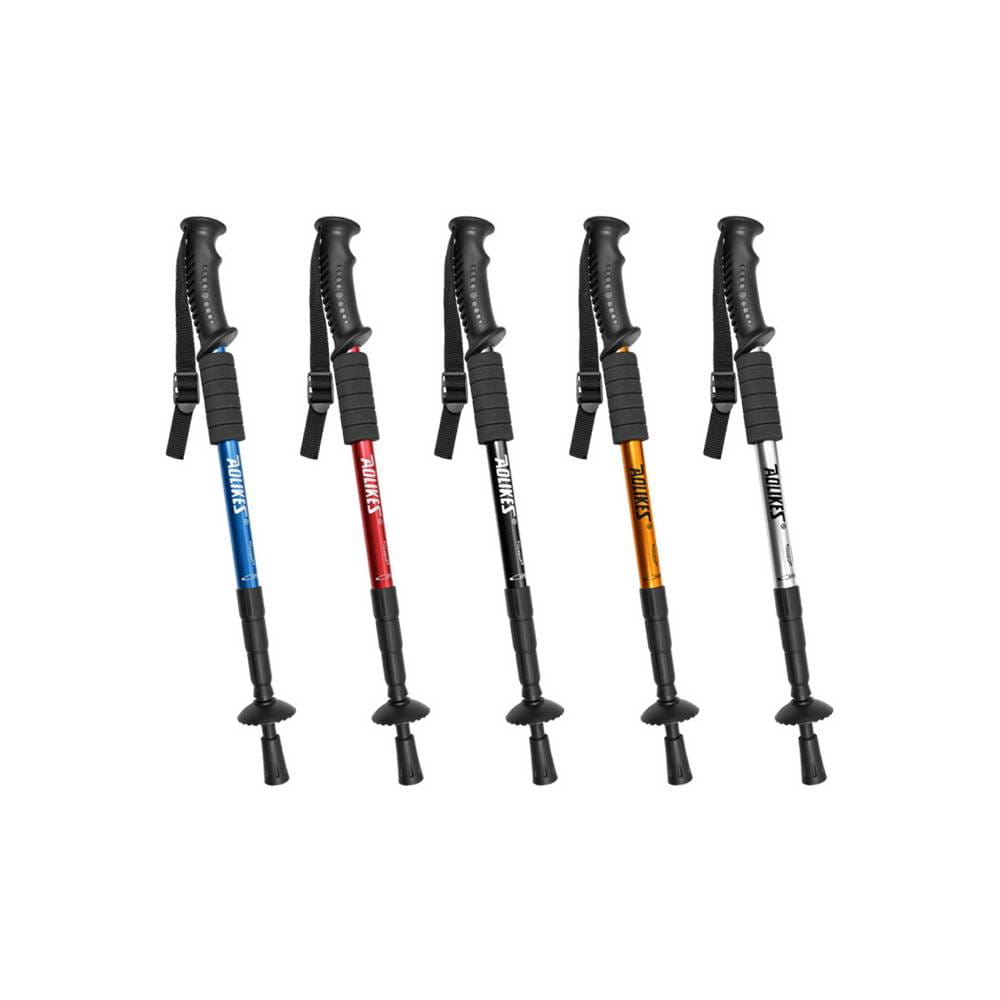 【CAIYI 凱溢】Aolikes 高強度鋁合金直柄輕量可折疊 伸縮登山杖 戶外登山杖 0