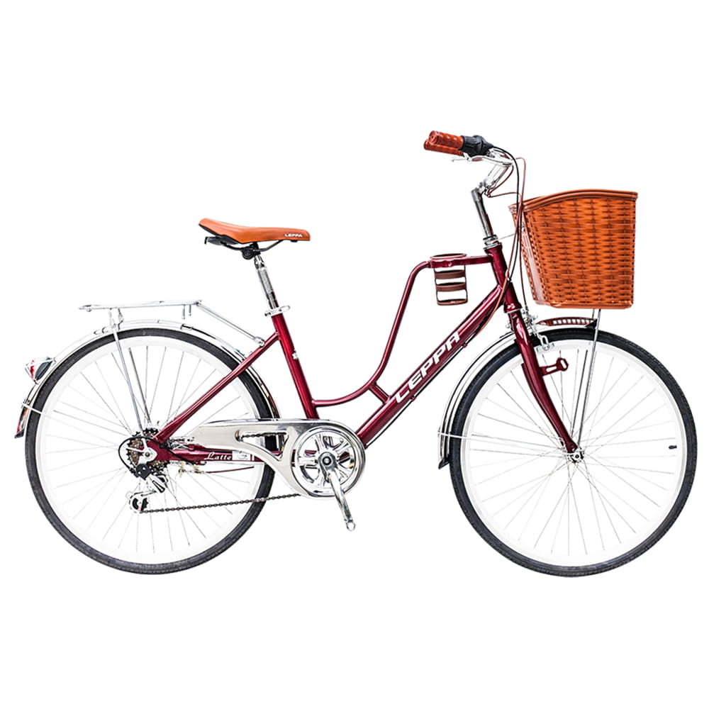 BIKEONE L4 LITE 266LADY 26吋6速 SHIMANO變速 復古時尚菜籃款淑女車 0