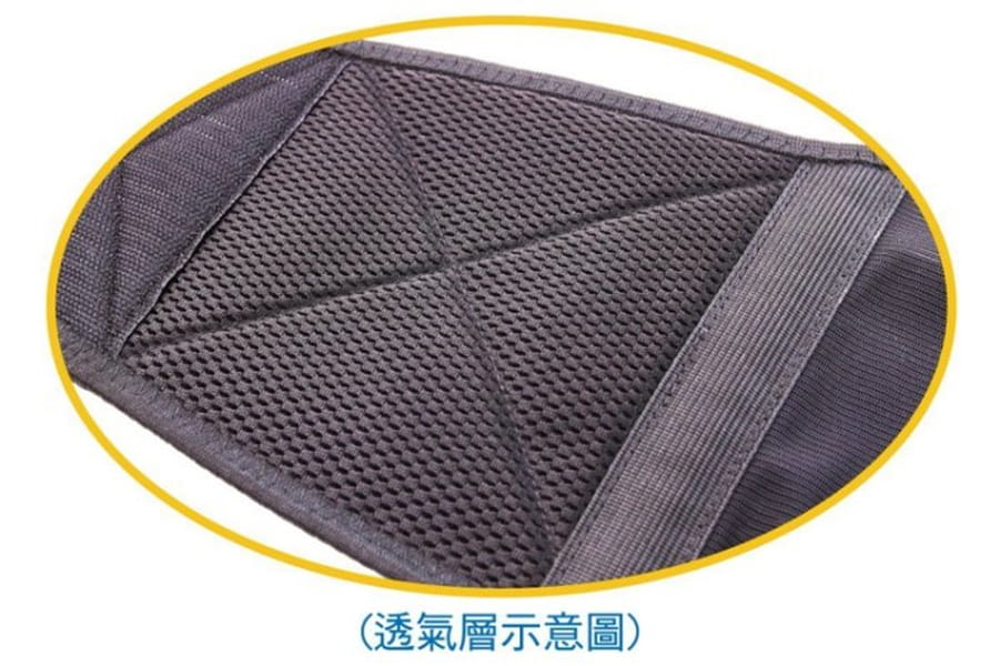 【CAIYI 凱溢】台灣製造 ALEX T-50高透氣纖薄型護腰.有4條不鏽鋼支撐片 3
