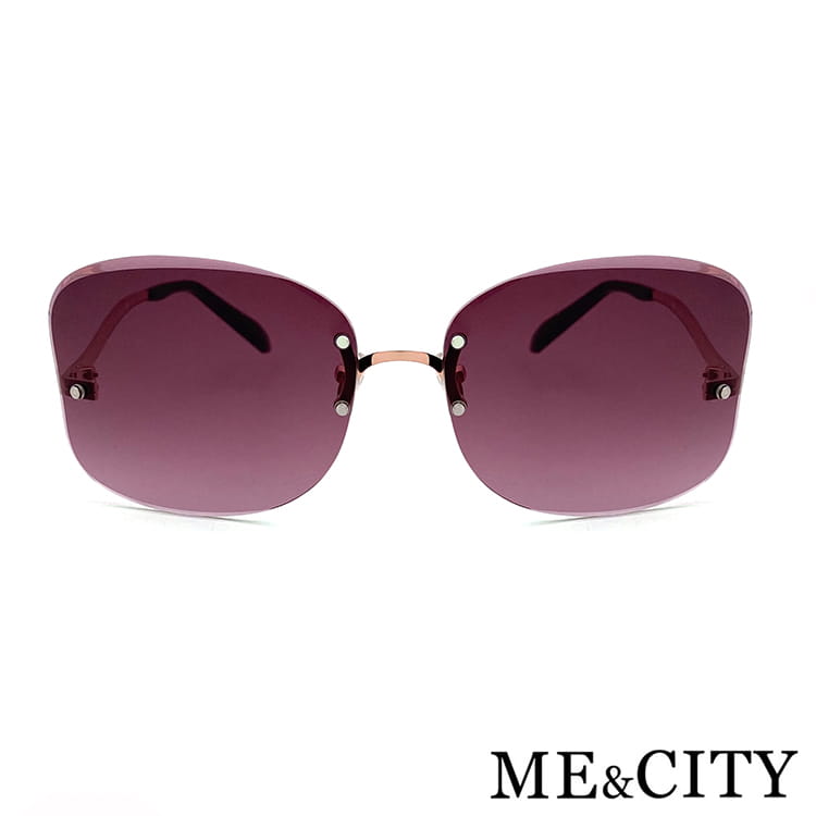 【ME&CITY】 曲線無框造型太陽眼鏡 抗UV400 (ME 1222 A05) 6