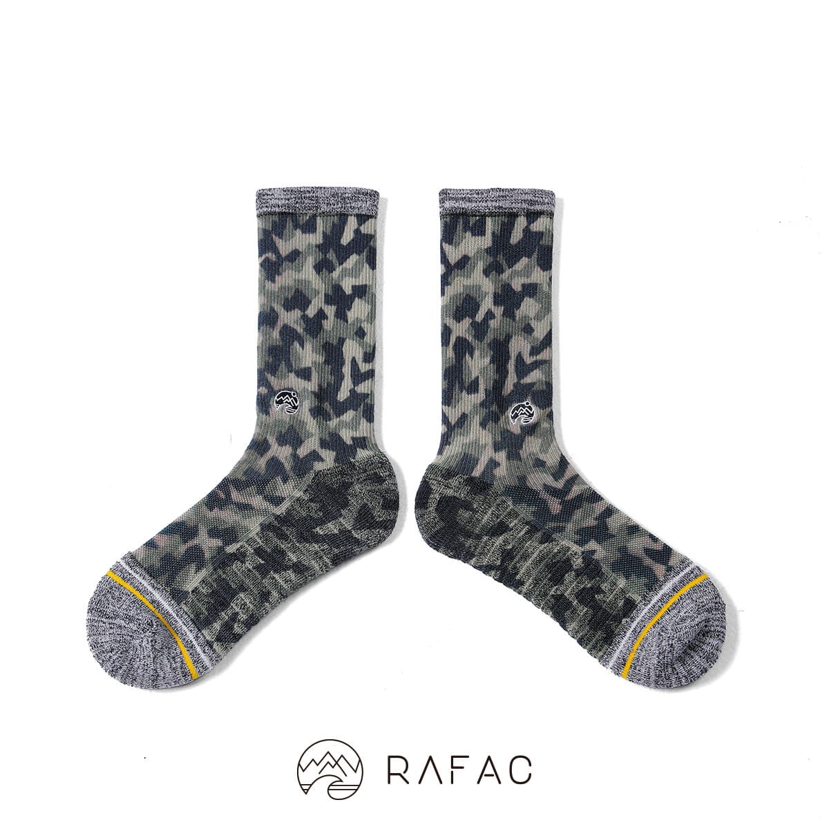【RAFAC】戶外機能動動襪 - 迷彩綠 0