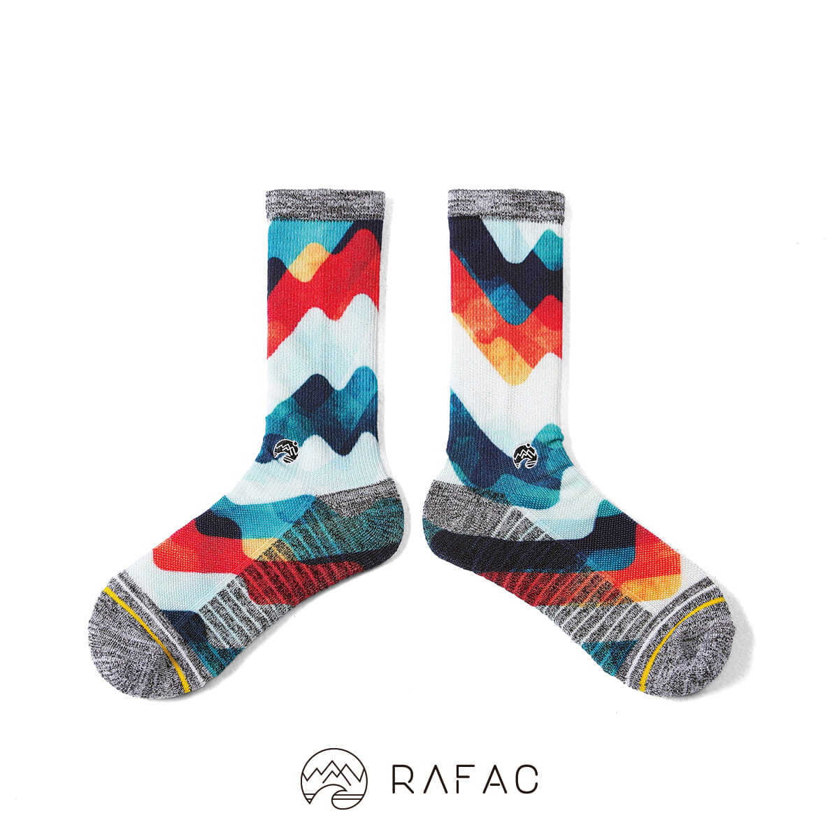 【RAFAC】戶外機能動動襪 - 彩波浪 0