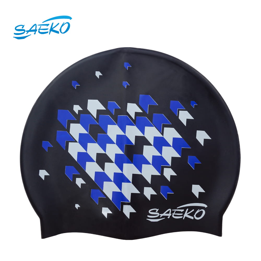 【SAEKO】成人幾何矽膠泳帽 箭頭 CSP7 0