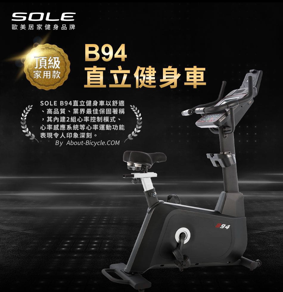 【SOLE】健身車- 直立式B94 0
