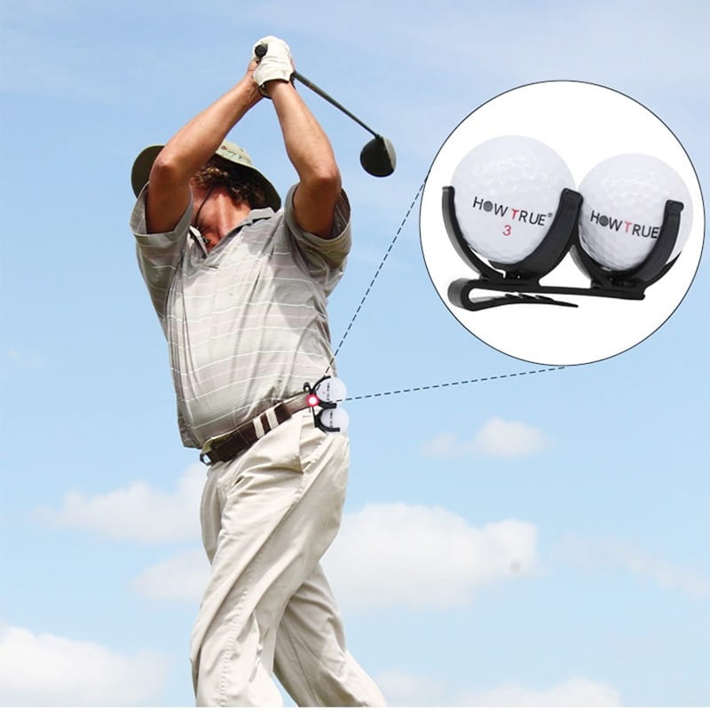 高爾夫摺疊夾球器/雙球腰夾 -收納2顆球 夾扣於腰間 便於快速拿取【GF05011】 1