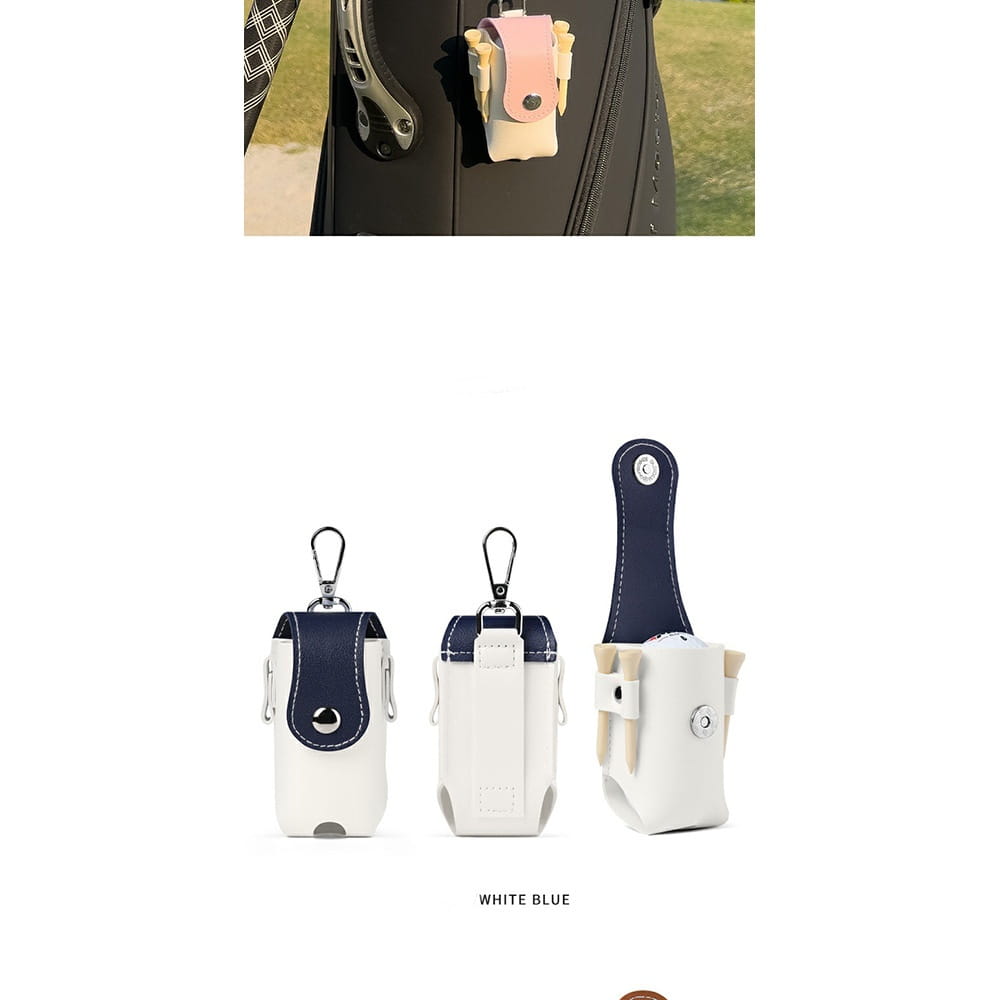 【CAIYI 凱溢】PGM 高爾夫球袋 高爾夫小腰包 高爾夫用品 皮革高爾夫球包 12