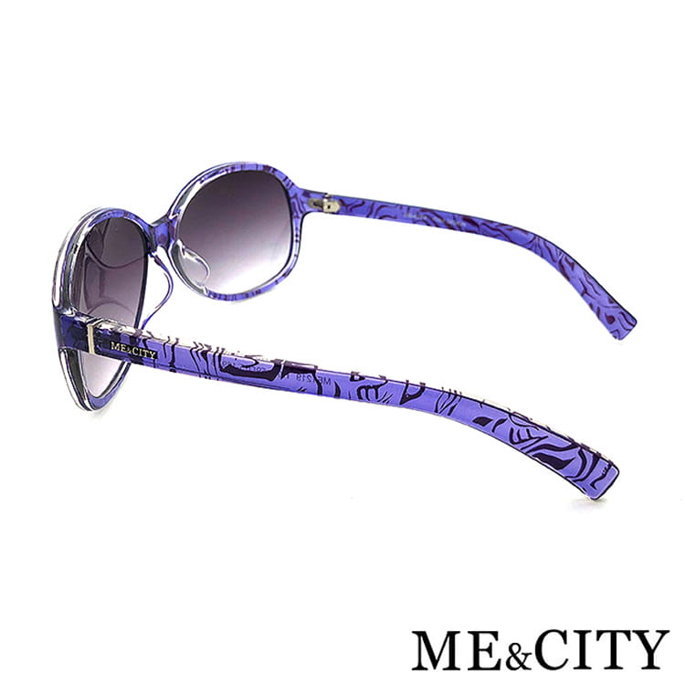 【ME&CITY】 時尚歐美透明紋路太陽眼鏡 抗UV (ME 1219 H01) 10