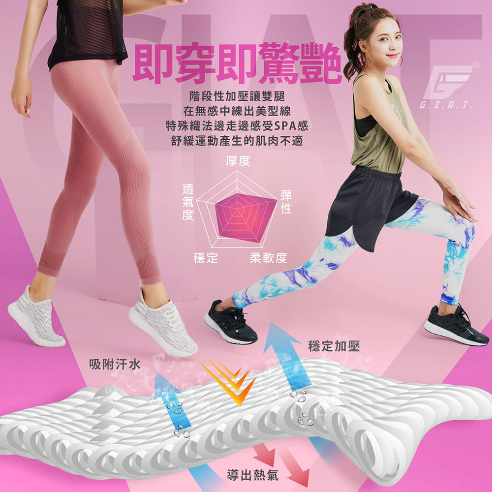 【GIAT】台灣製機能彈力塑型褲(女款) 5