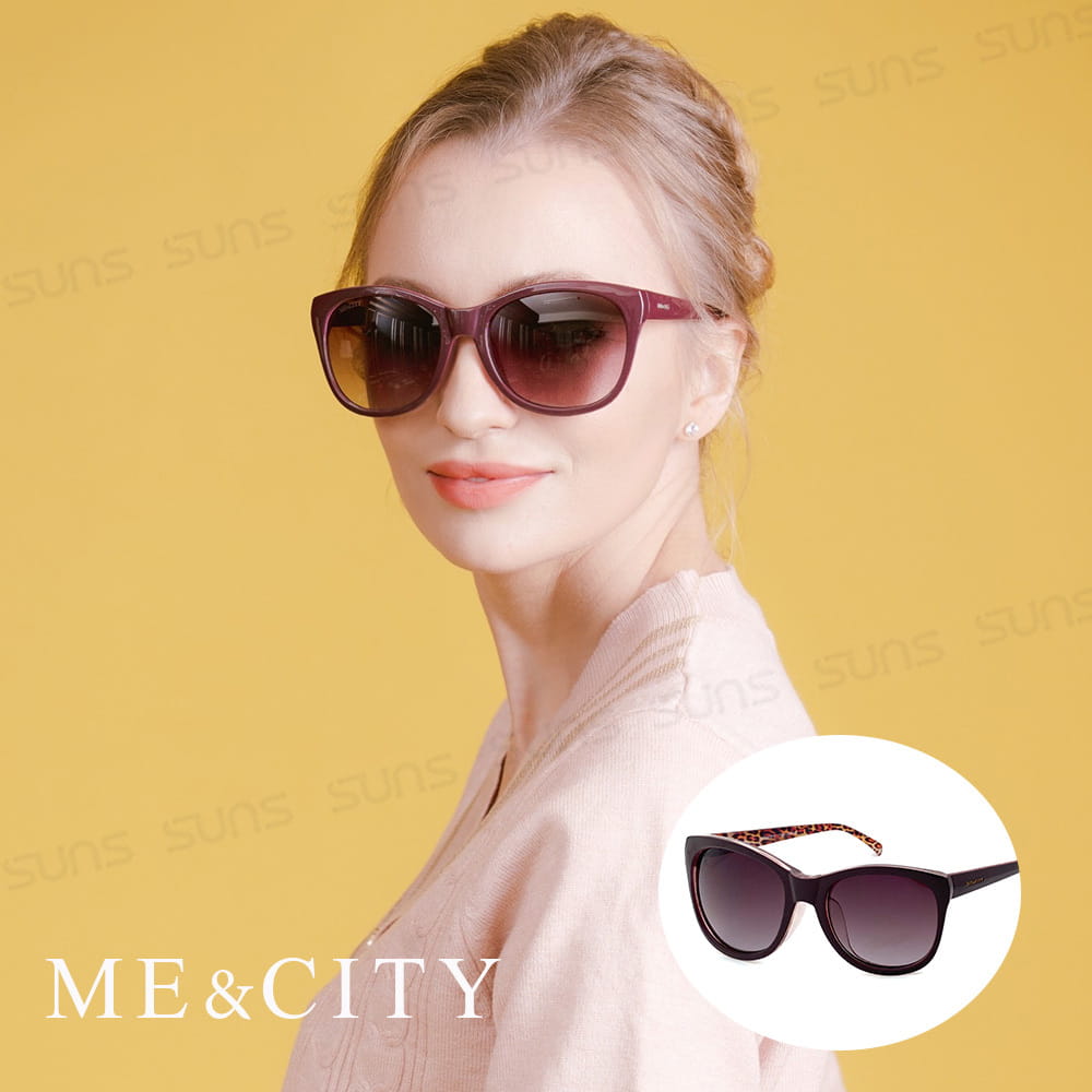 【ME&CITY】 簡約豹紋太陽眼鏡 抗UV(ME 120007 E441) 0