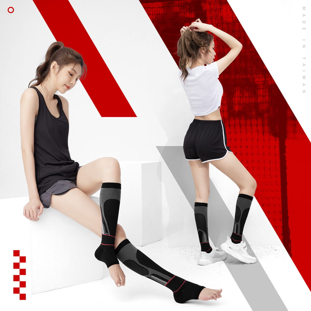 【GIAT】台灣製360D機能小腿套/腿踝套(男女適用) 12