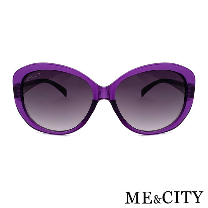 【ME&CITY】 時尚夜霓紫簡約太陽眼鏡 抗UV (ME 1202 H05) 5