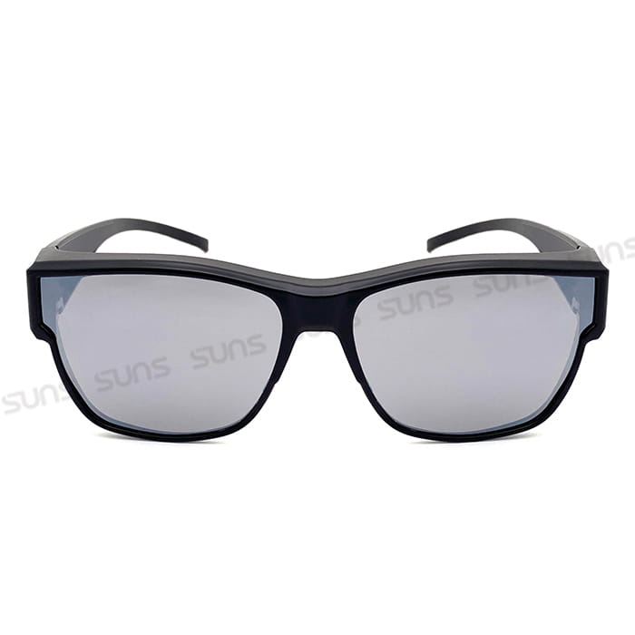 【suns】時尚方框水銀鏡面偏光太陽眼鏡 抗UV400 (可套鏡) 7