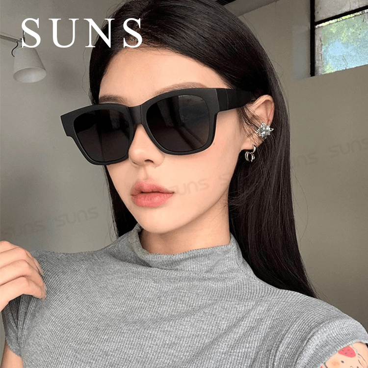 【suns】MIT時尚韓版折疊墨鏡/折疊套鏡 方框墨鏡 抗UV400+抗藍光 18