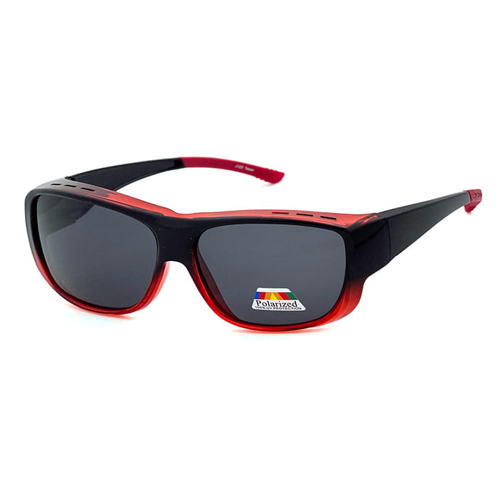 【suns】時尚漸層紅偏光太陽眼鏡 防滑鏡腳/抗UV400 (可套鏡) 5