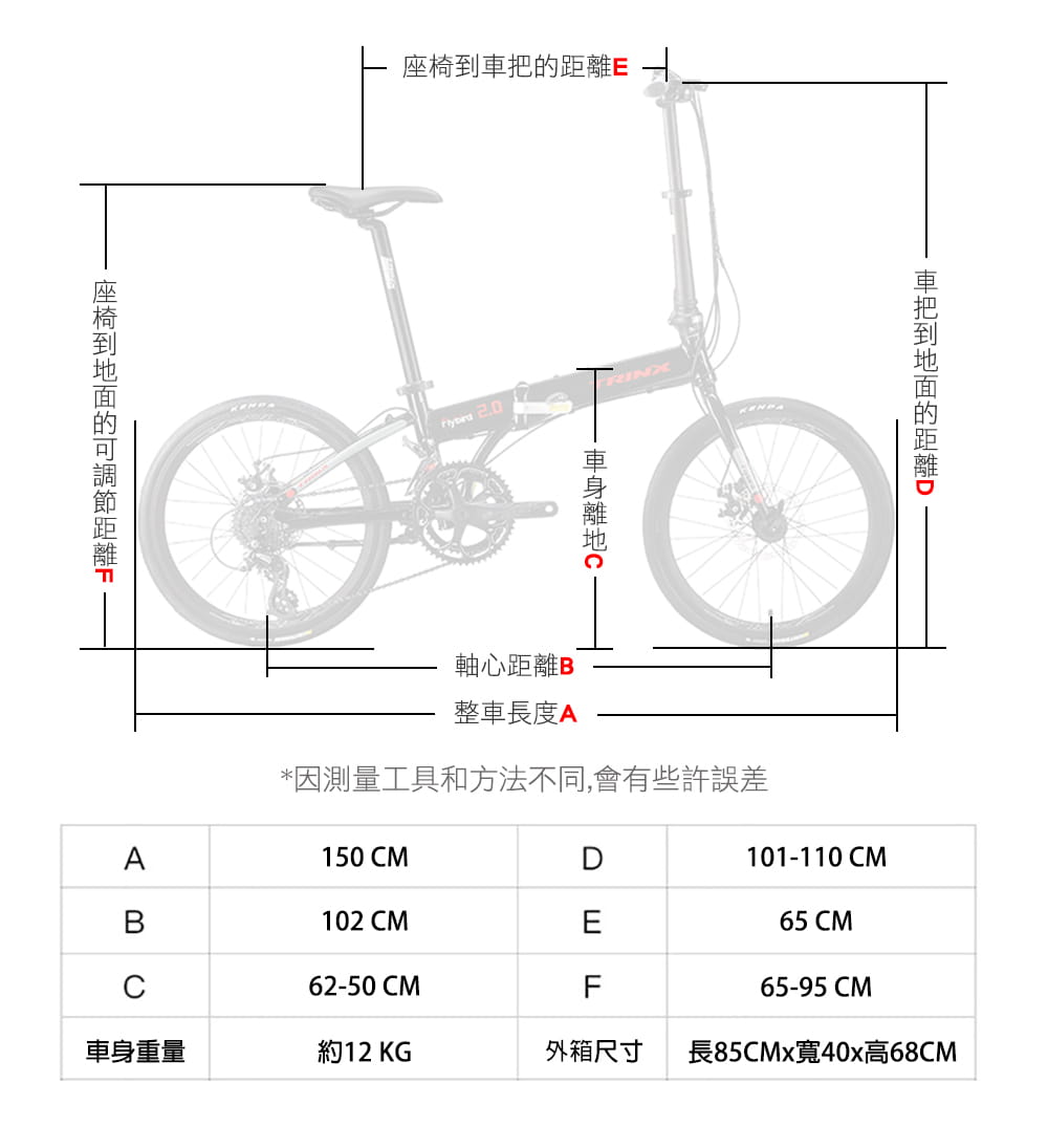 BIKEDNA FLYBIRD2.0 20寸16速52T大齒盤451輪組碟剎煞變合一鋁合金摺疊車 12