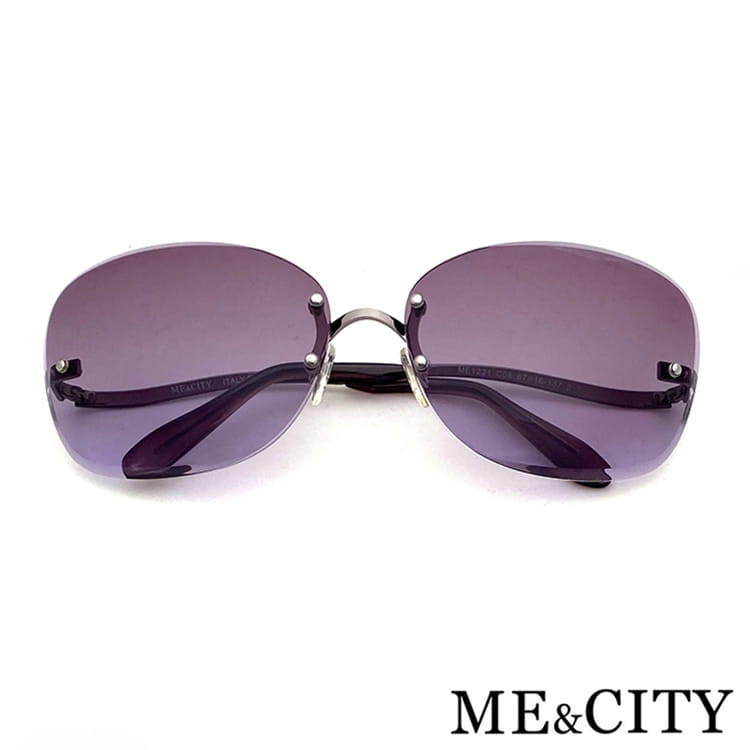【ME&CITY】 曲線無框造型太陽眼鏡 抗UV400 (ME 1222 C08) 5