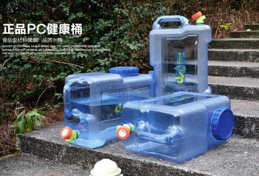 PC車載水桶 加厚帶水龍頭旅行車用便攜式水桶 18L 1