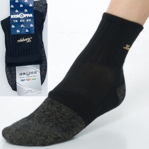 【可諾帕】銀纖維30%抗菌除臭運動厚底短襪C98003GS 2