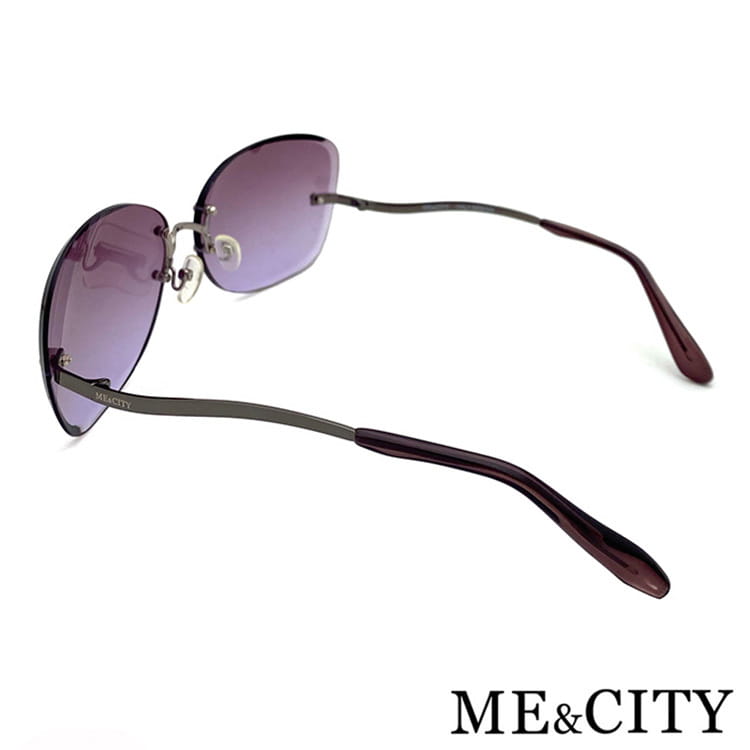 【ME&CITY】 曲線無框造型太陽眼鏡 抗UV400 (ME 1222 C08) 8