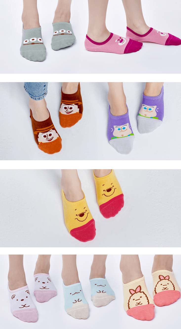 聯名品牌套版船襪(迪士尼、三麗鷗、角落小夥伴....) 4
