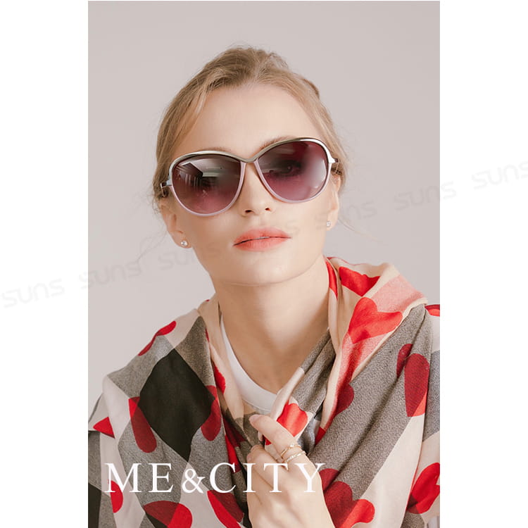 【ME&CITY】 巴黎香榭雙色經典太陽眼鏡 抗UV (ME 120018 H032) 6