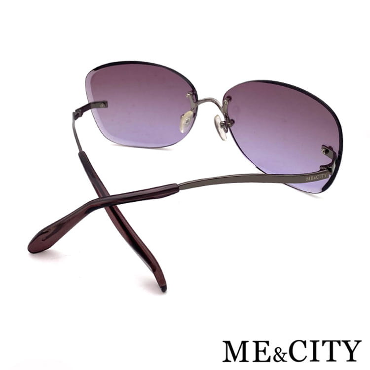 【ME&CITY】 曲線無框造型太陽眼鏡 抗UV400 (ME 1222 C08) 9