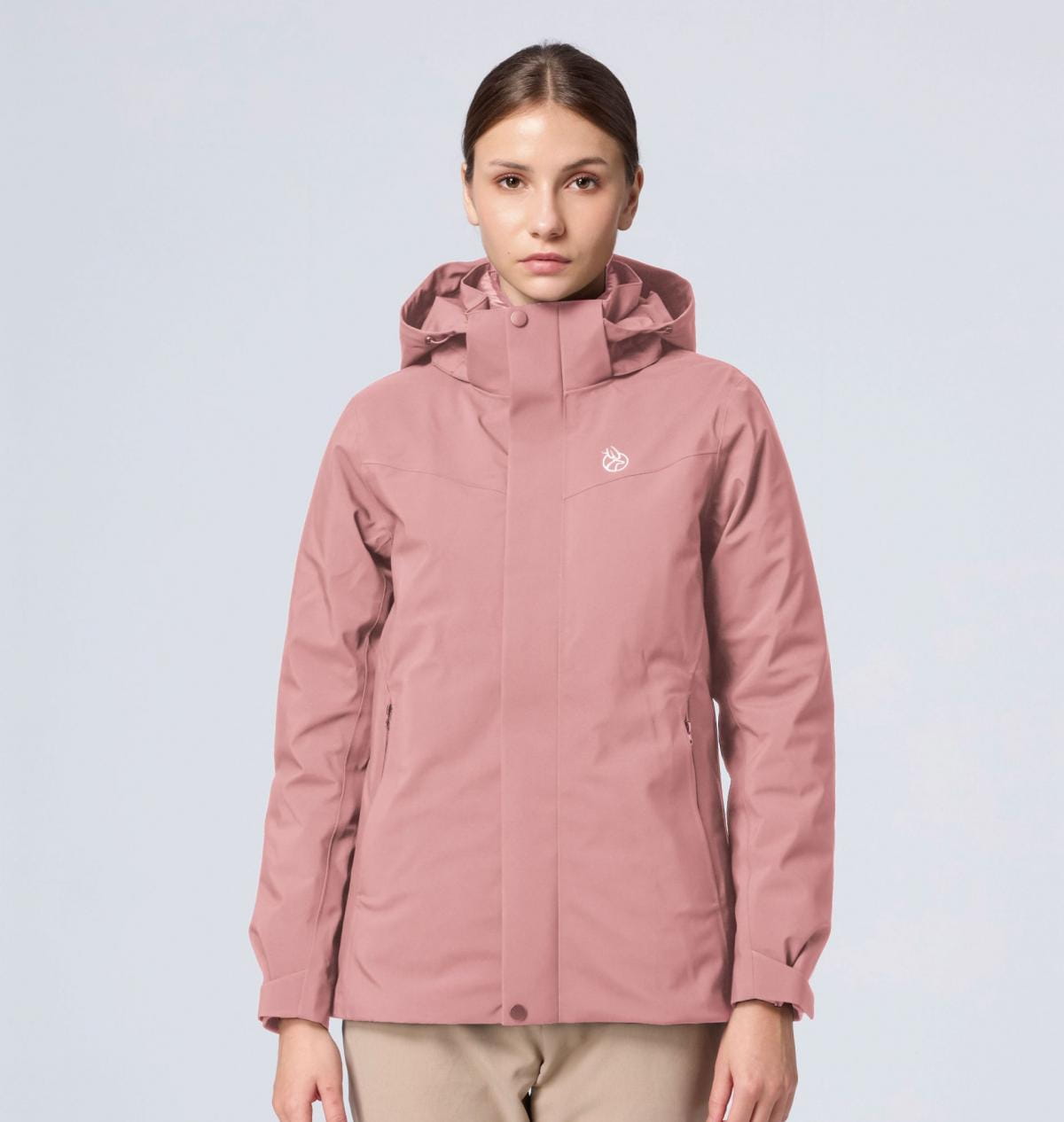 Wildland 荒野女彈性防水3in1+羽絨兩件式外套0B32919 1