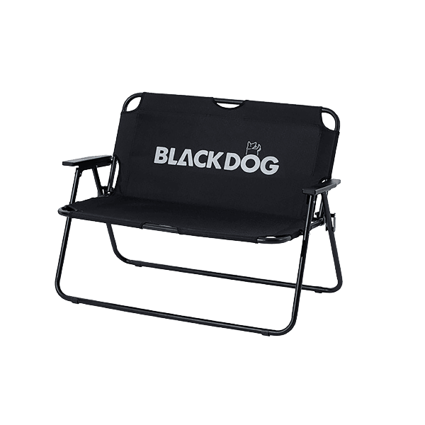 【BLACKDOG】雙人折疊椅 黑色 悠遊戶外 0