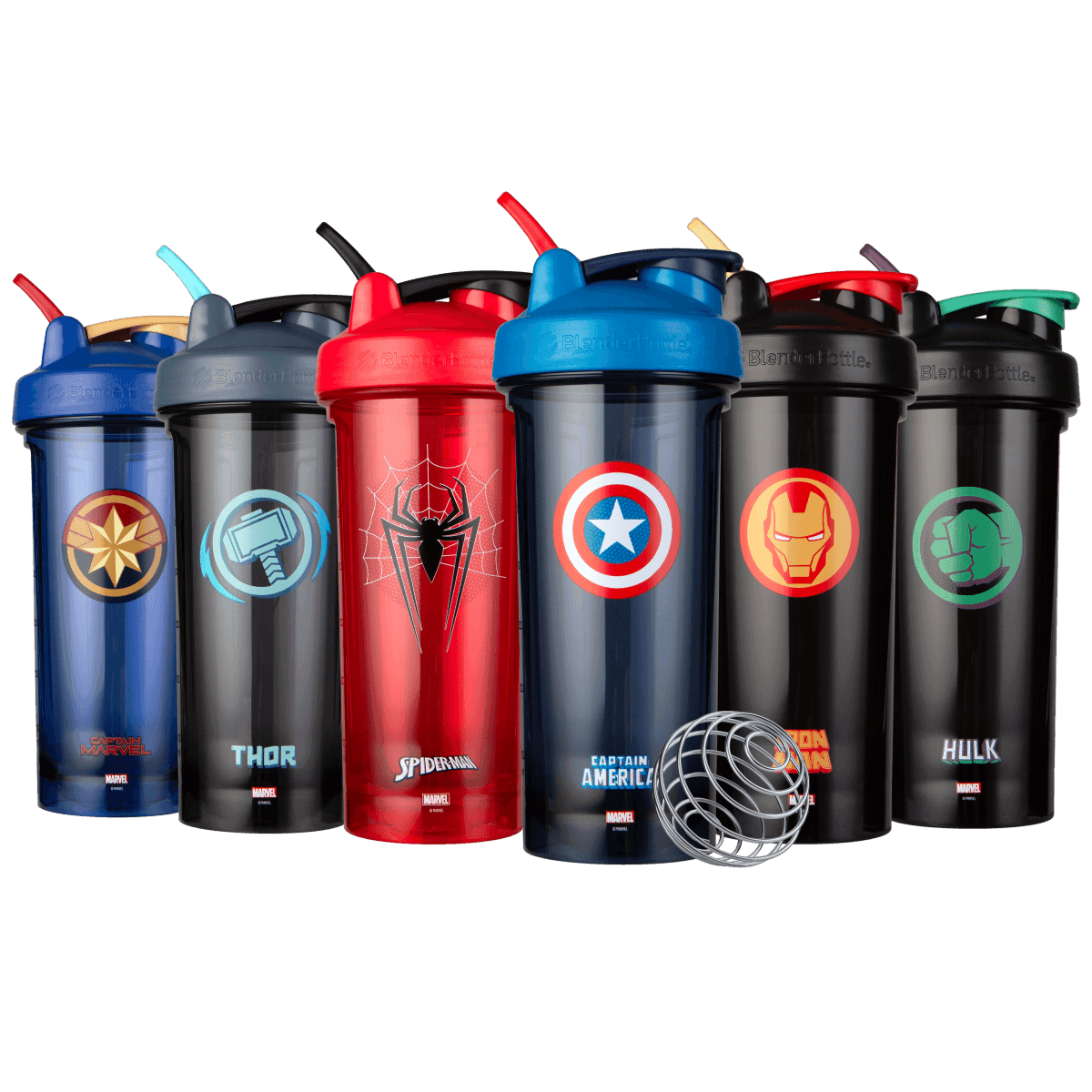 【Blender Bottle】Marvel超級英雄｜6款任選｜Pro28專業透亮搖搖杯 0