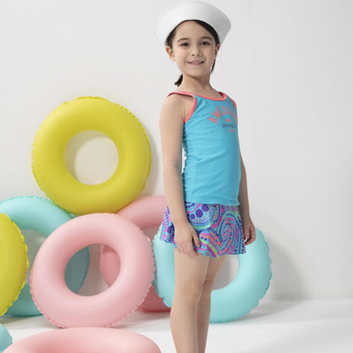 【SARBIS】女童兩截式泳裝附泳帽B802001 1