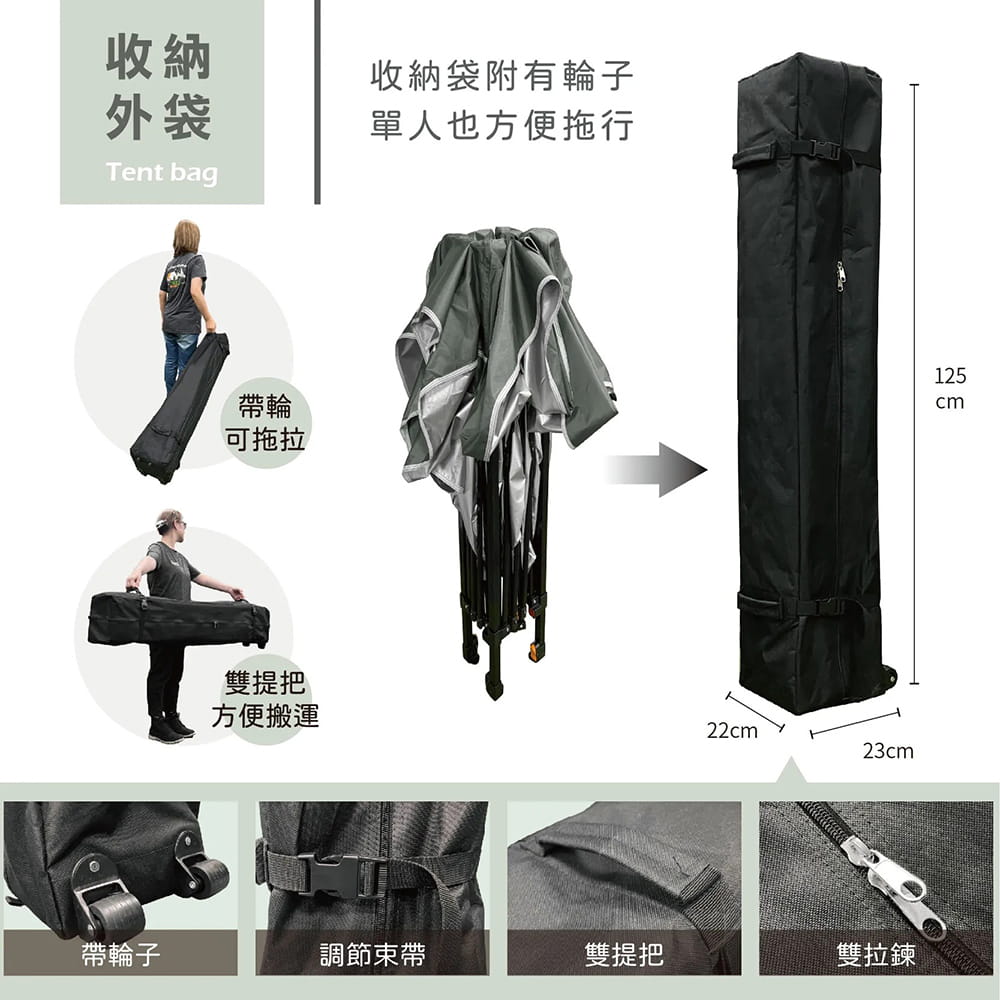 OUTDOORONE 星映速搭客廳帳 一按就開，戶外彈開式中型炊事帳(不含4面圍布) 8