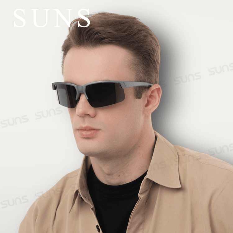 【suns】柱狀運動偏光太陽眼鏡 路跑/單車/自行車 抗UV400 S820 8